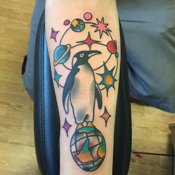 Penguin tattoos design, idea 40