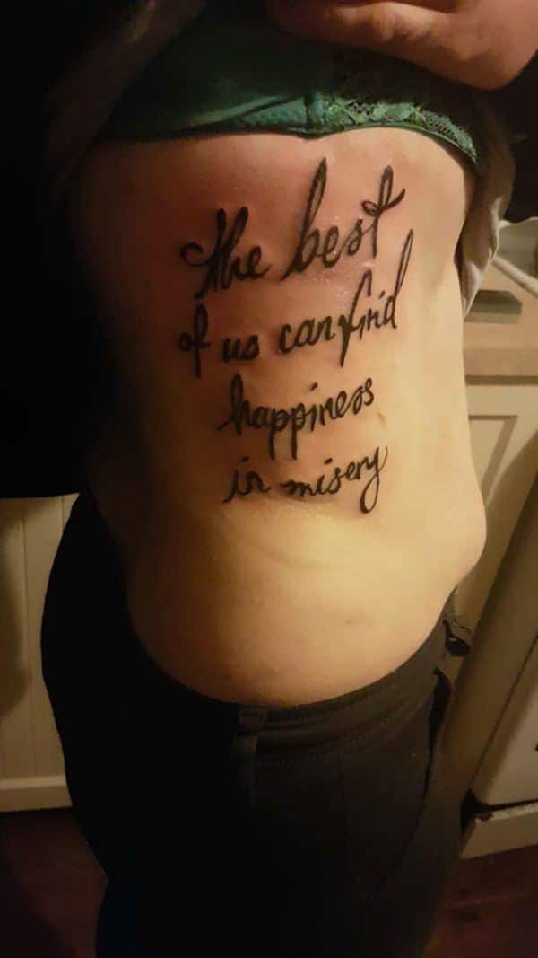 Rib cage tattoo design, idea 79