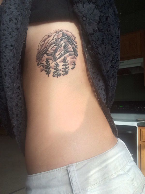 Rib cage tattoo design, idea 82