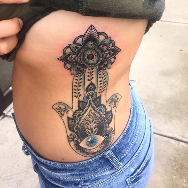 Rib cage tattoo design, idea 45