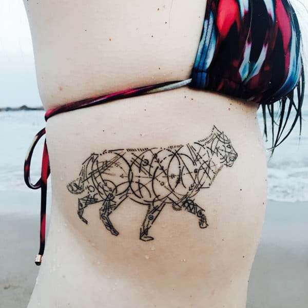 Rib cage tattoo design, idea 22