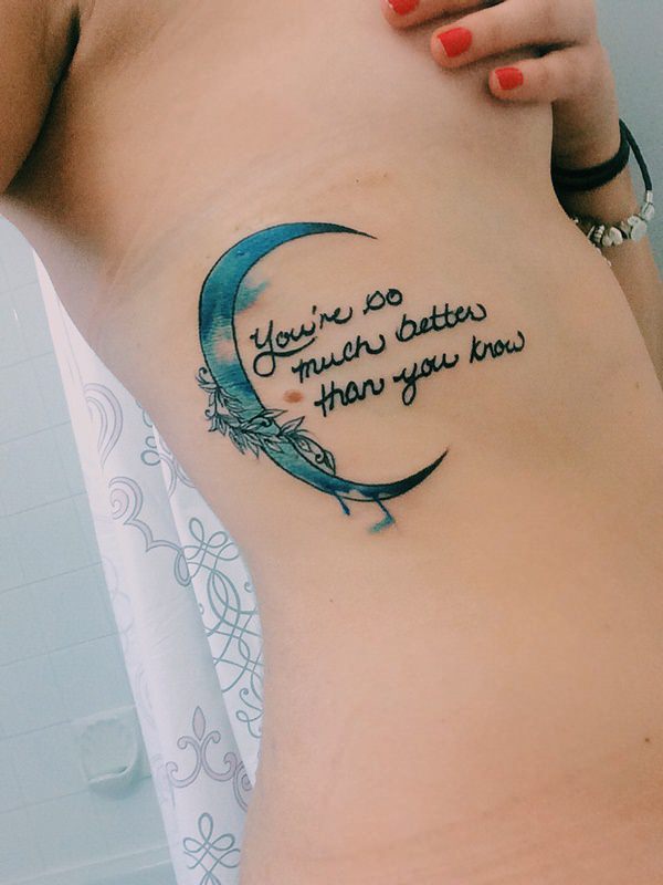 Rib cage tattoo design, idea 26