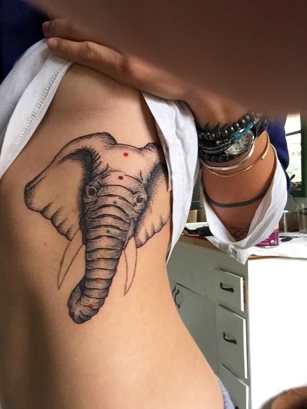 Rib cage tattoo design, idea 29