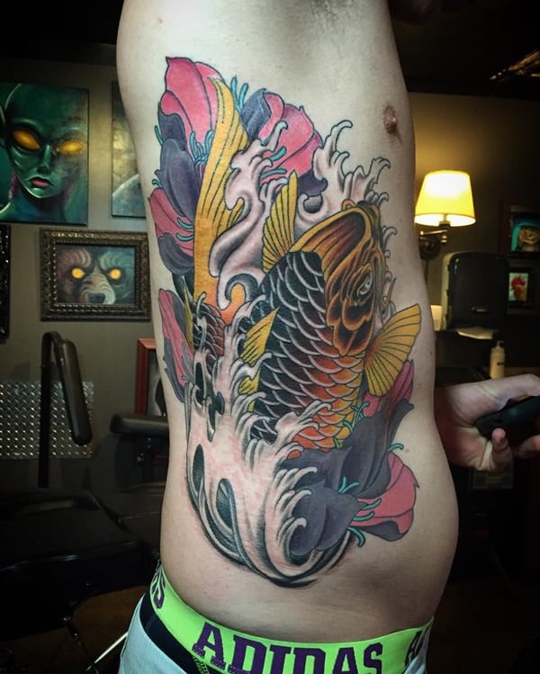 Rib cage tattoo design, idea 34