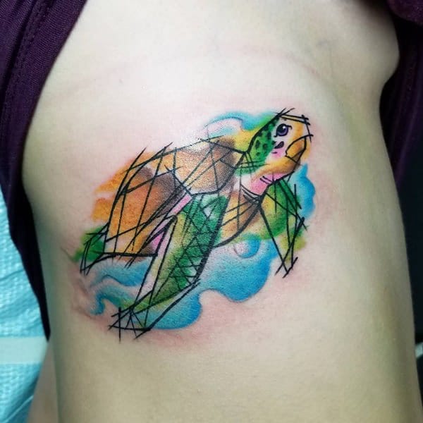 Rib cage tattoo design, idea 37
