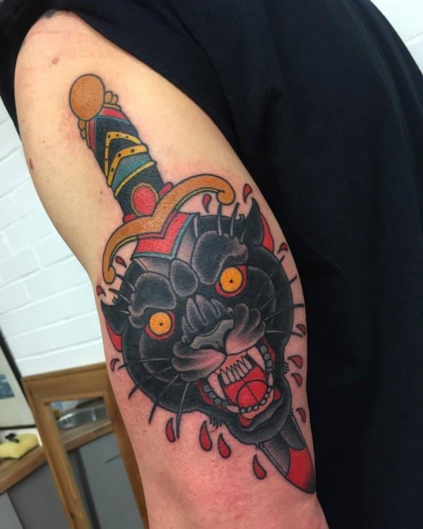 Panther tattoos design, idea 5