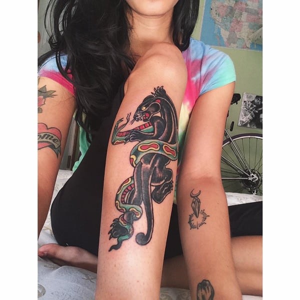 Panther tattoos design, idea 9