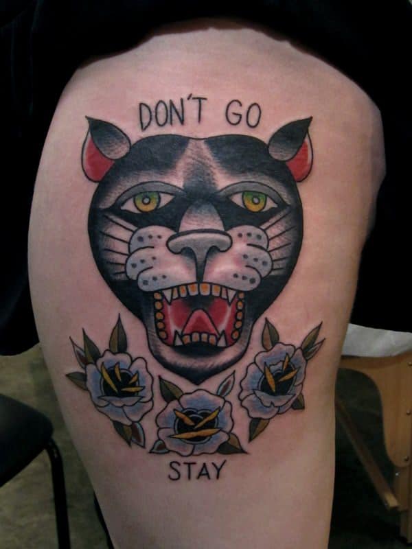 Panther tattoos design, idea 12