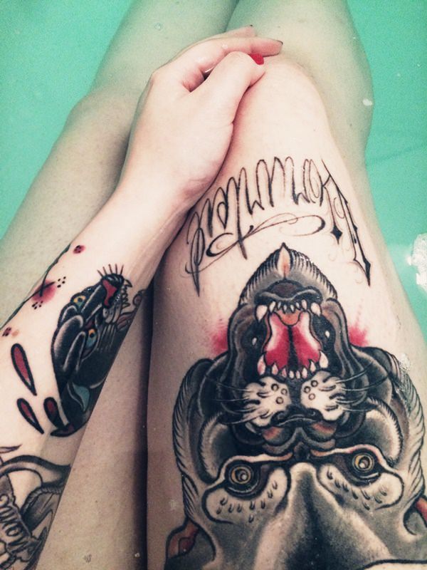 Panther tattoos design, idea 13