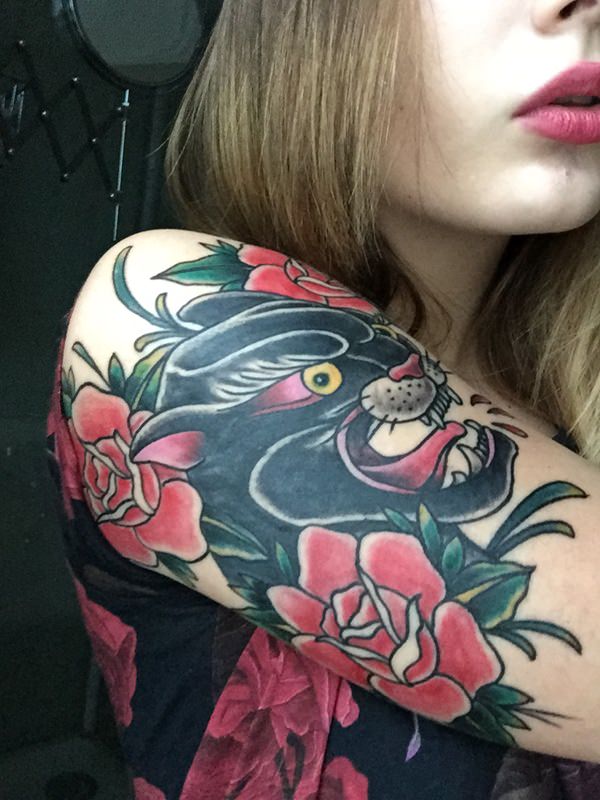 Panther tattoos design, idea 14
