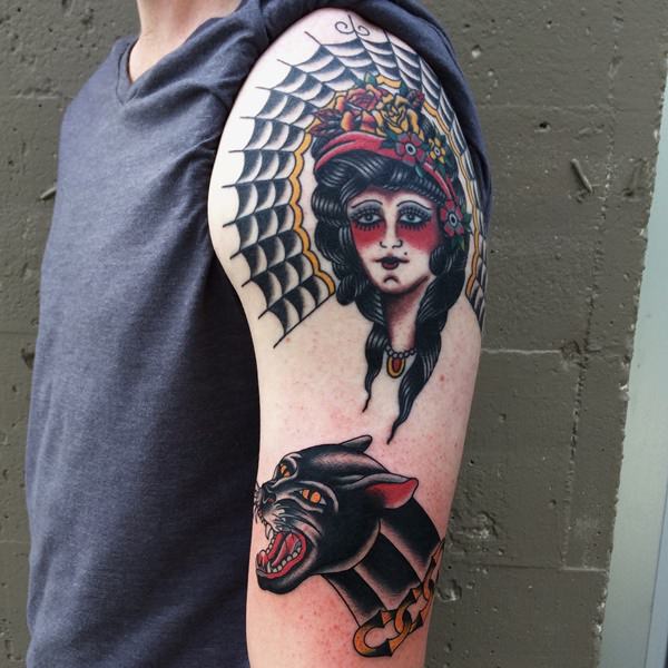 Panther tattoos design, idea 16