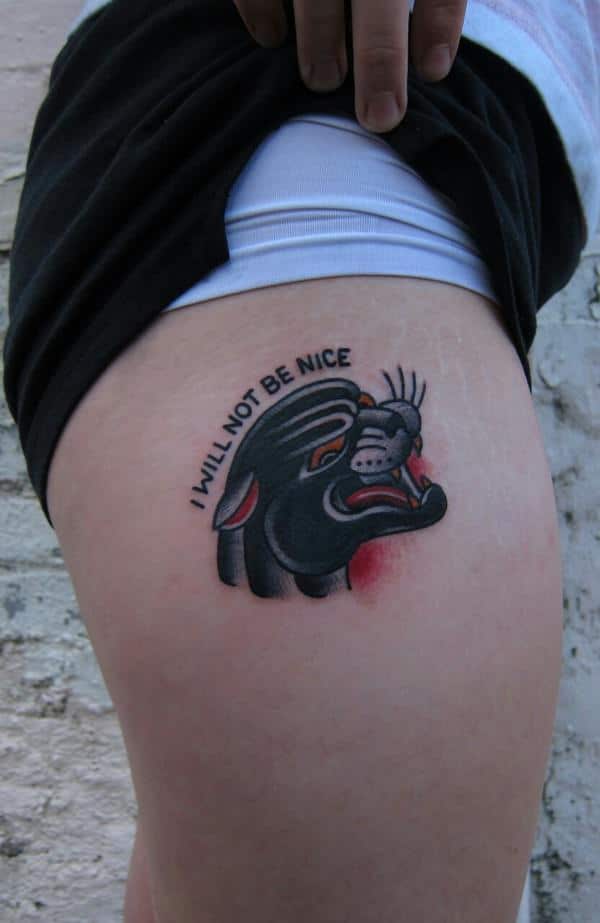 Panther tattoos design, idea 17
