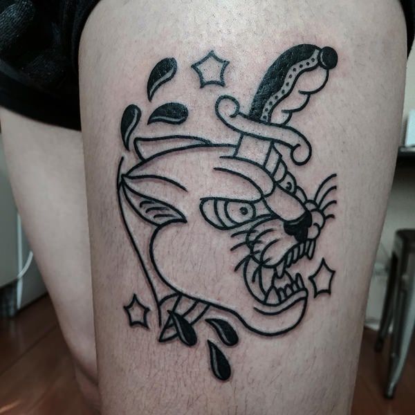 Panther tattoos design, idea 38