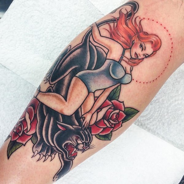 Panther tattoos design, idea 42
