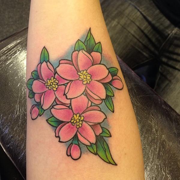 Cherry blossom tattoos design, idea 40