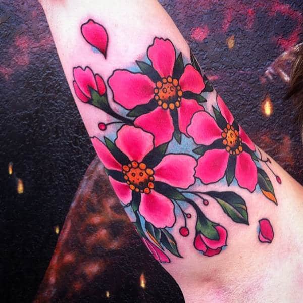 Cherry blossom tattoos design, idea 42