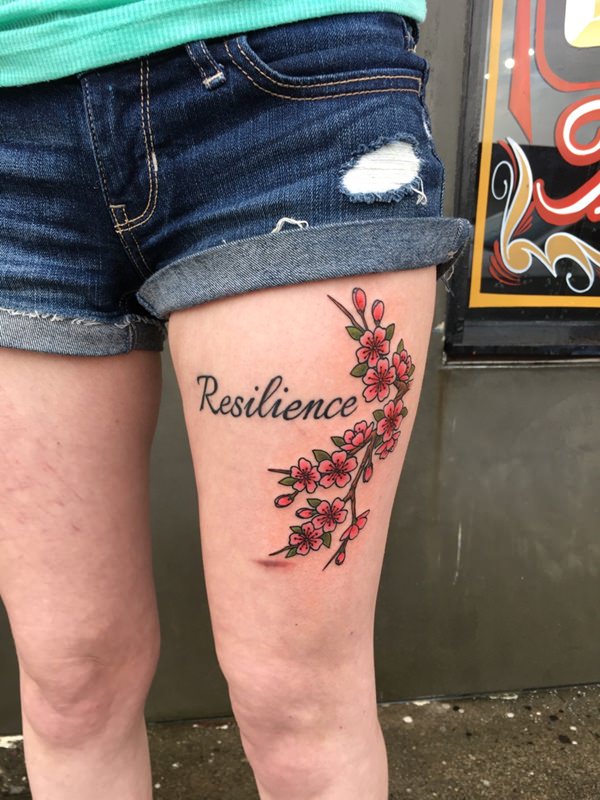 Cherry blossom tattoos design, idea 46