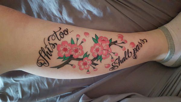 Cherry blossom tattoos design, idea 48