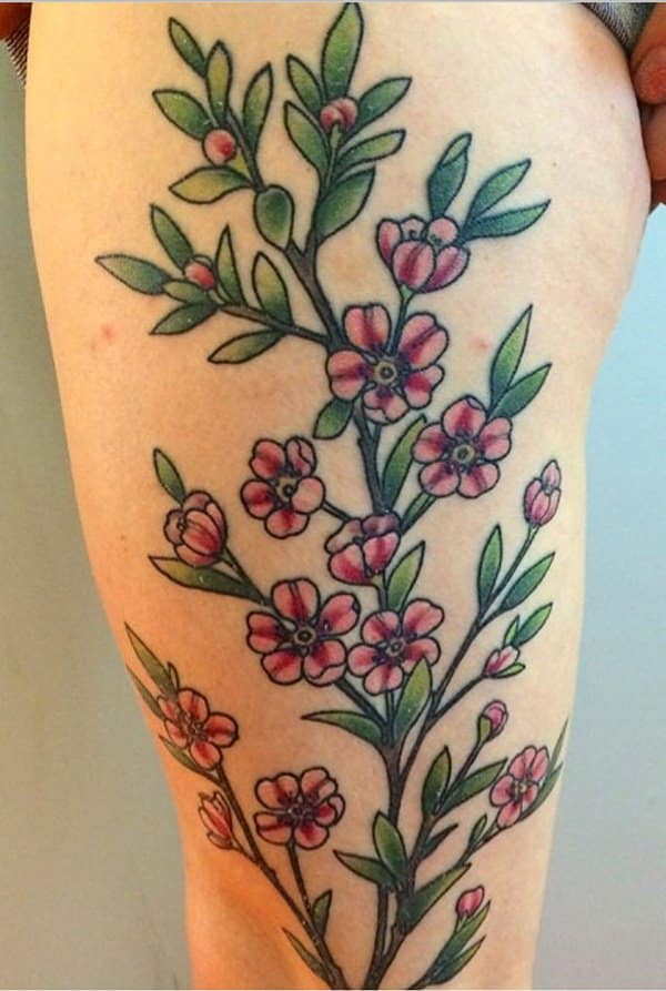 Cherry blossom tattoos design, idea 51