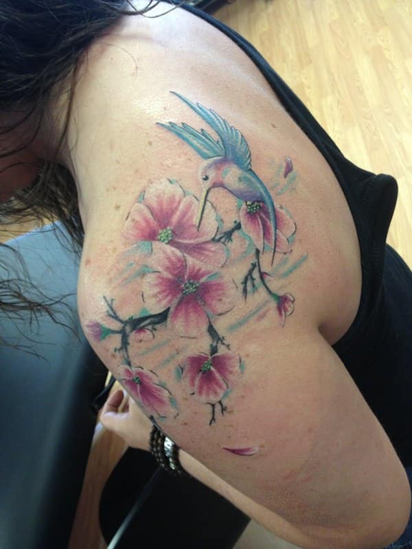 Cherry blossom tattoos design, idea 56
