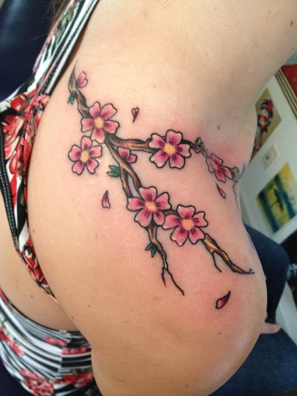 Cherry blossom tattoos design, idea 58