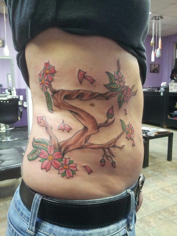 Cherry blossom tattoos design, idea 59