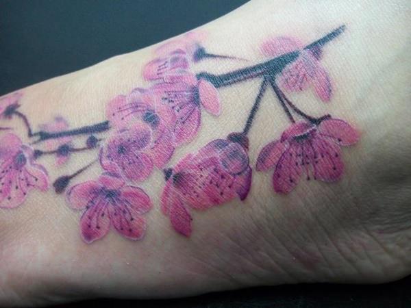 Cherry blossom tattoos design, idea 60