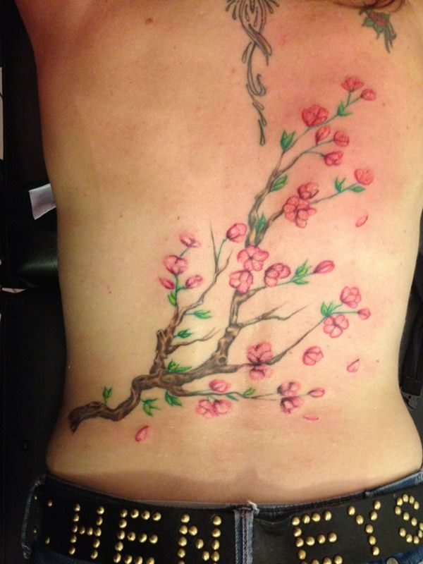 Cherry blossom tattoos design, idea 61