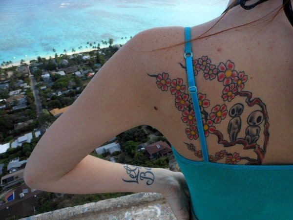 Cherry blossom tattoos design, idea 62