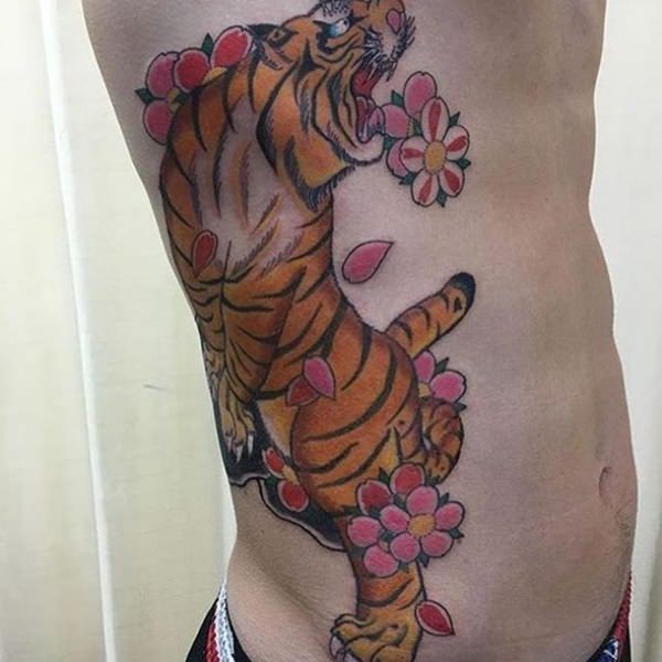 Cherry blossom tattoos design, idea 4