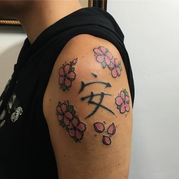 Cherry blossom tattoos design, idea 5