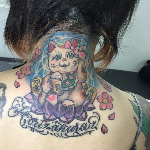 Cherry blossom tattoos design, idea 8
