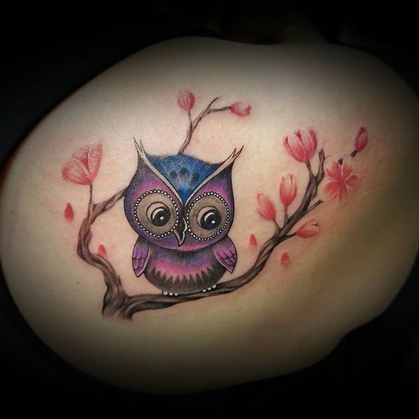 Cherry blossom tattoos design, idea 9