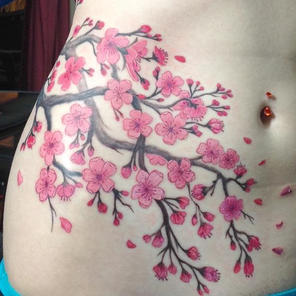 Cherry blossom tattoos design, idea 16