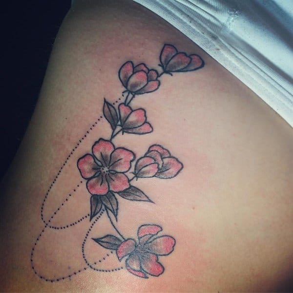 Cherry blossom tattoos design, idea 19