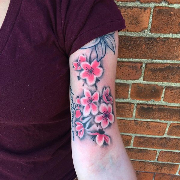 Cherry blossom tattoos design, idea 21