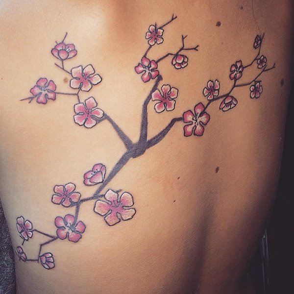 Cherry blossom tattoos design, idea 22