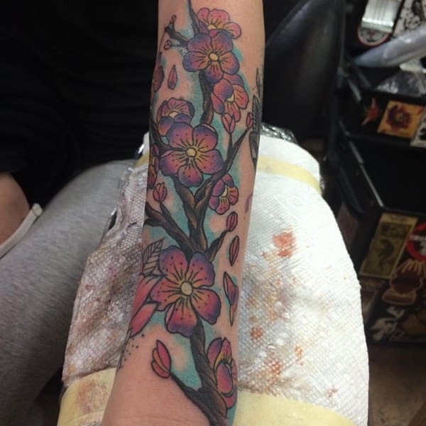 Cherry blossom tattoos design, idea 23