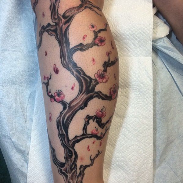 Cherry blossom tattoos design, idea 34