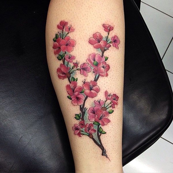 Cherry blossom tattoos design, idea 26