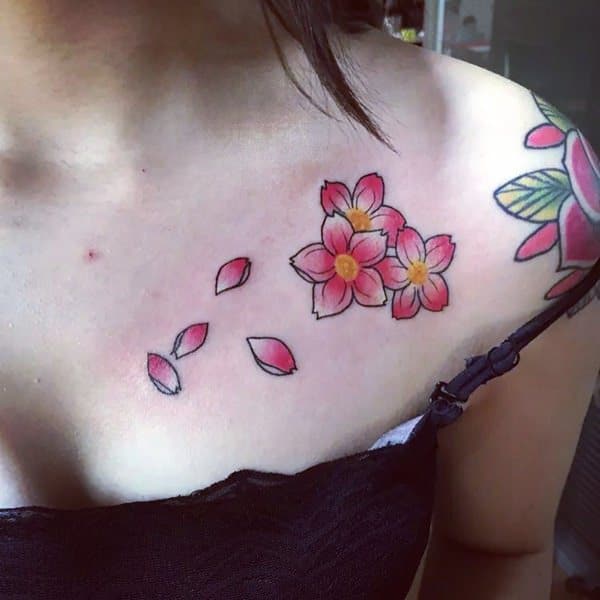 Cherry blossom tattoos design, idea 27