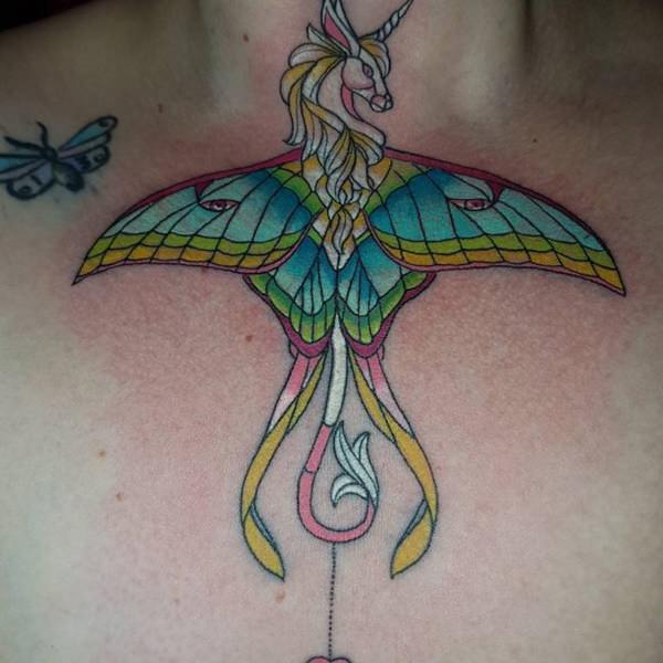 Stained glass tattoos design, idea 6