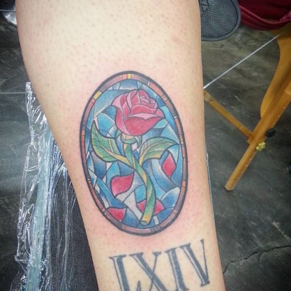 Stained glass tattoos design, idea 8
