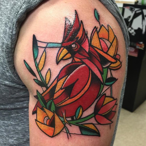 Stained glass tattoos design, idea 10
