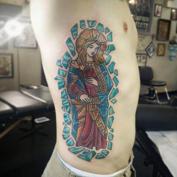 Stained glass tattoos design, idea 12