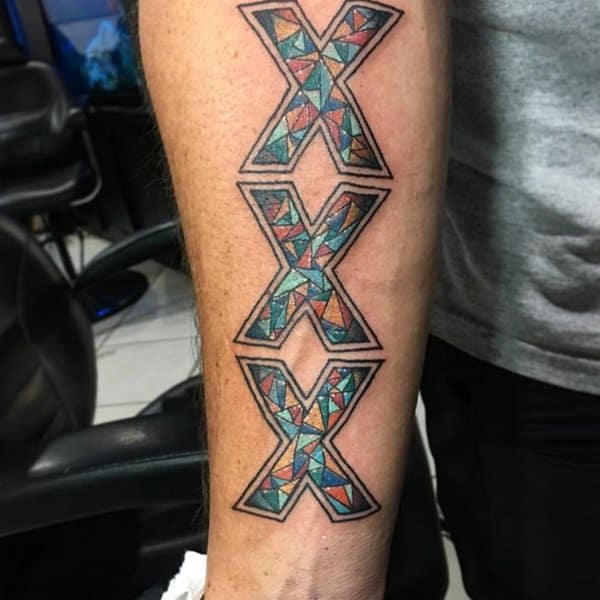 Stained glass tattoos design, idea 14