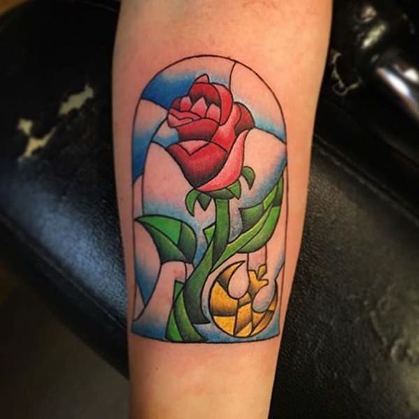 Stained glass tattoos design, idea 15