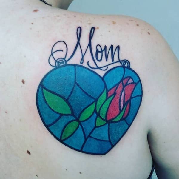 Stained glass tattoos design, idea 27