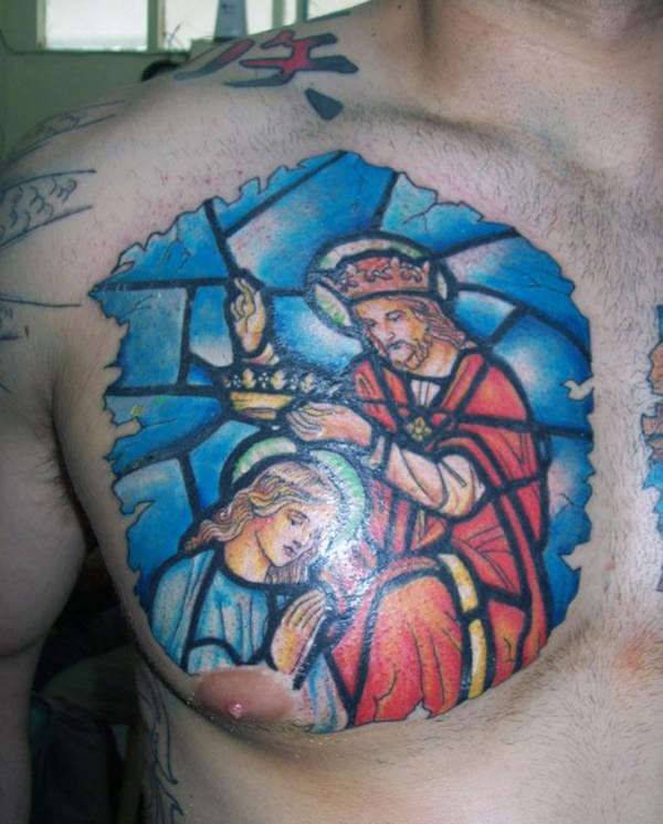 Stained glass tattoos design, idea 71