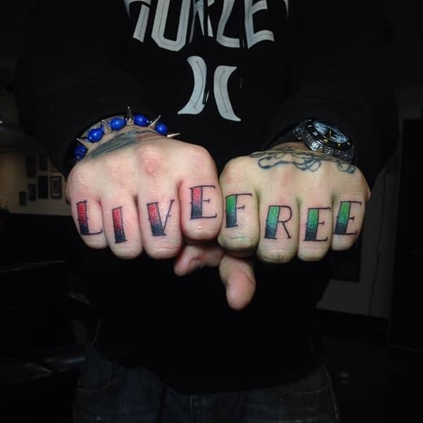 Knuckle tattoos design, idea 33